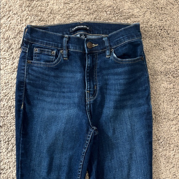 Calvin Klein Dark Wash High Rise Jegging - Picture 2 of 5